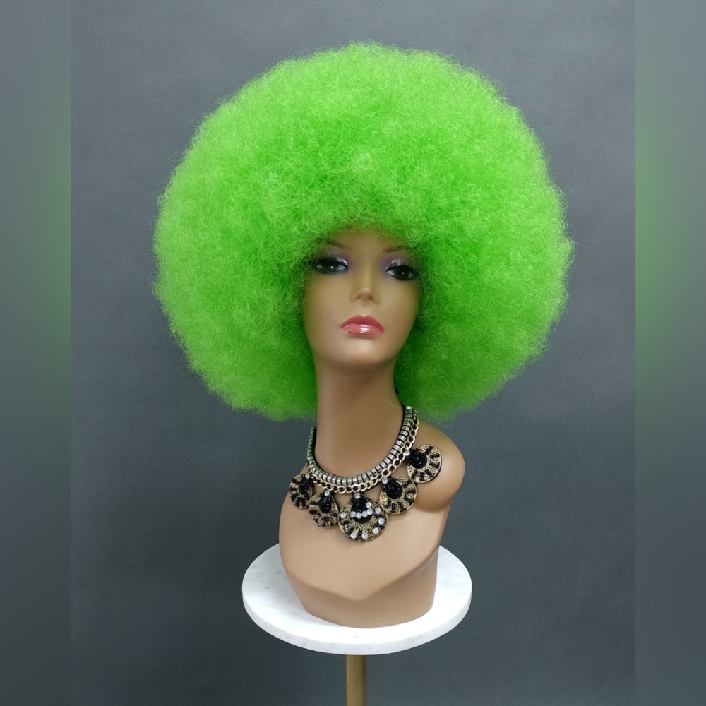 Light Green Afro Costume Wig